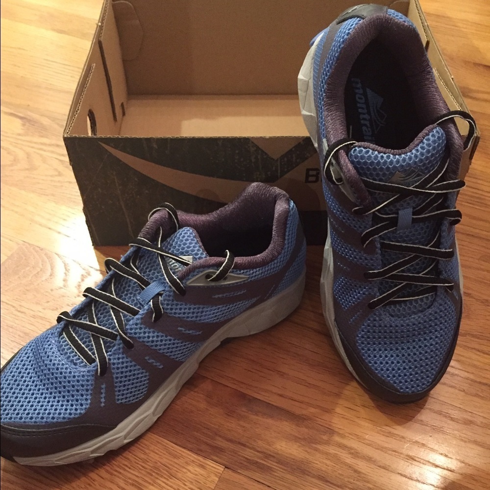 NWT Montrail Badwater Hybrid Hiking Shoes Blue - 8.5 - Picture 2 of 5